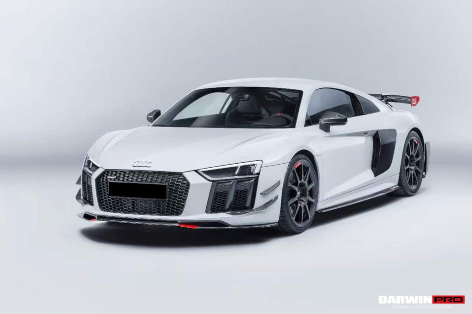 DARWINPRO - AUDI R8 GEN 2 4S COUPE / SPYDER 2016-24 GT4 STYLE DRY CARBON FIBRE SIDE DOOR PANEL BLADES - Aero Carbon UK