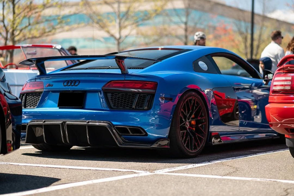 DARWINPRO - AUDI R8 GEN 2 4S COUPE / SPYDER 2016-24 VRS STYLE CARBON FIBRE TRUNK SPOILER WING - Aero Carbon UK