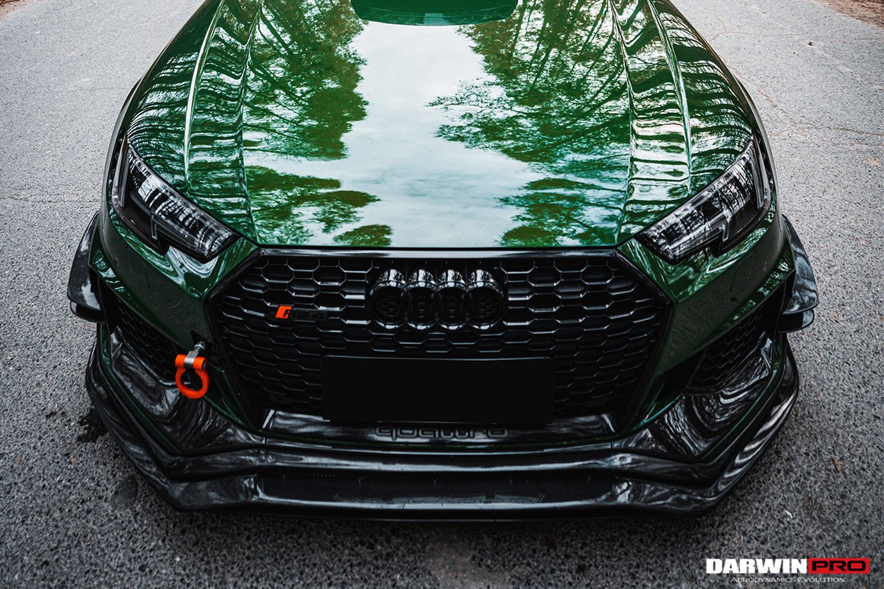 DARWINPRO - AUDI RS4 B9 2017 - 2019 CARBON FIBRE BKSS STYLE FRONT LIP - Aero Carbon UK