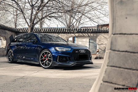 DARWINPRO - AUDI RS4 B9 2017 - 2019 CARBON FIBRE BKSS STYLE FRONT LIP - Aero Carbon UK