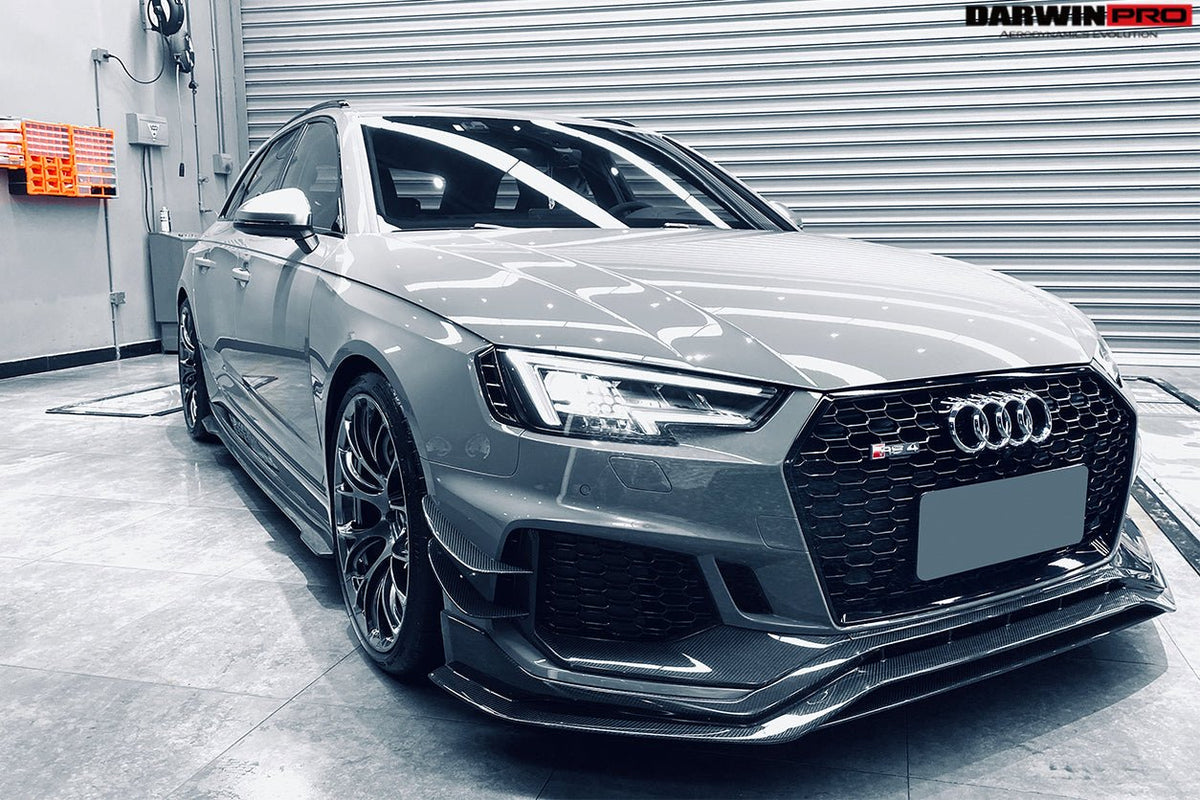DARWINPRO - AUDI RS4 B9 2017 - 2019 CARBON FIBRE SIDE SKIRTS - Aero Carbon UK