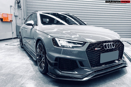DARWINPRO - AUDI RS4 B9 2017 - 2019 CARBON FIBRE SIDE SKIRTS - Aero Carbon UK