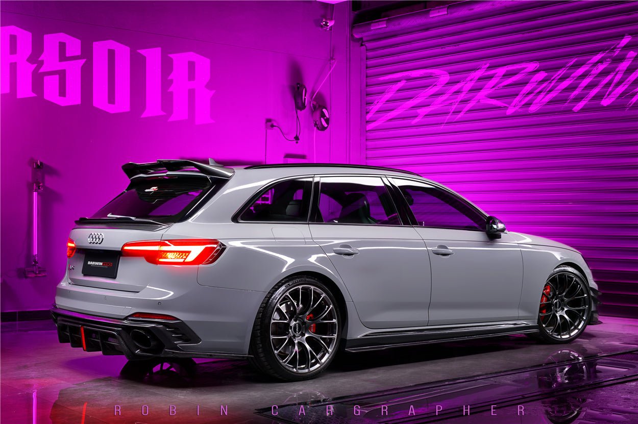 DARWINPRO - AUDI RS4 B9 B9.5 2017 - 2024 CARBON FIBRE BKSSII STYLE ROOF SPOILER - Aero Carbon UK