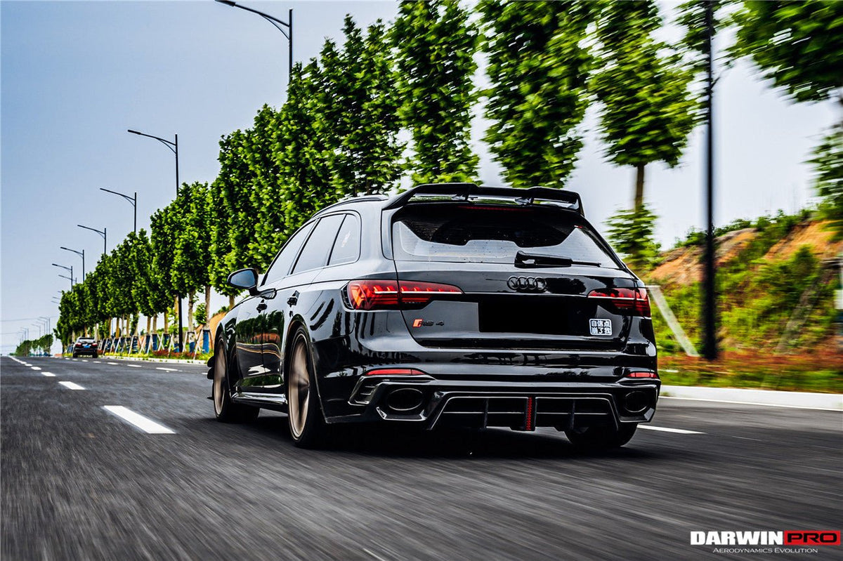 DARWINPRO - AUDI RS4 B9 B9.5 2017 - 2024 CARBON FIBRE BKSSII STYLE ROOF SPOILER - Aero Carbon UK