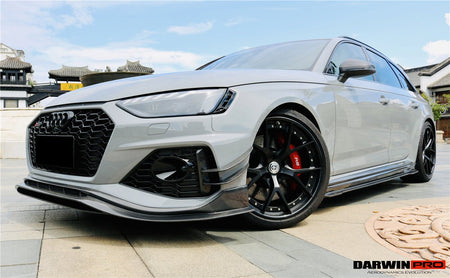 DARWINPRO - AUDI RS4 B9.5 CARBON FIBRE BKSS STYLE FRONT CANARDS - Aero Carbon UK
