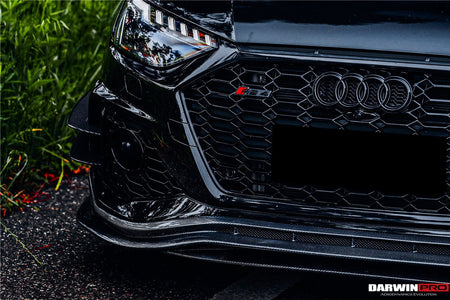 DARWINPRO - AUDI RS4 B9.5 CARBON FIBRE BKSS STYLE FRONT CANARDS - Aero Carbon UK