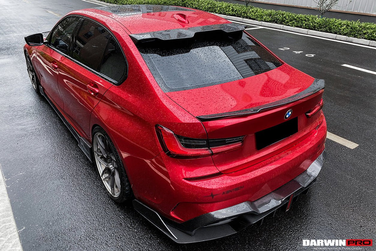 DARWINPRO - BMW 3 SERIES G20 2019-2022 BKSS STYLE CARBON FIBRE REAR DIFFUSER - Aero Carbon UK