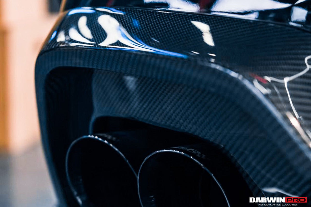 DARWINPRO - BMW 3 SERIES G20 2019-2022 BKSS STYLE CARBON FIBRE REAR DIFFUSER (QUAD EXHAUST) - Aero Carbon UK