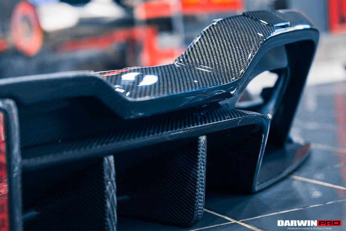 DARWINPRO - BMW 3 SERIES G20 2019-2022 BKSS STYLE CARBON FIBRE REAR DIFFUSER (QUAD EXHAUST) - Aero Carbon UK