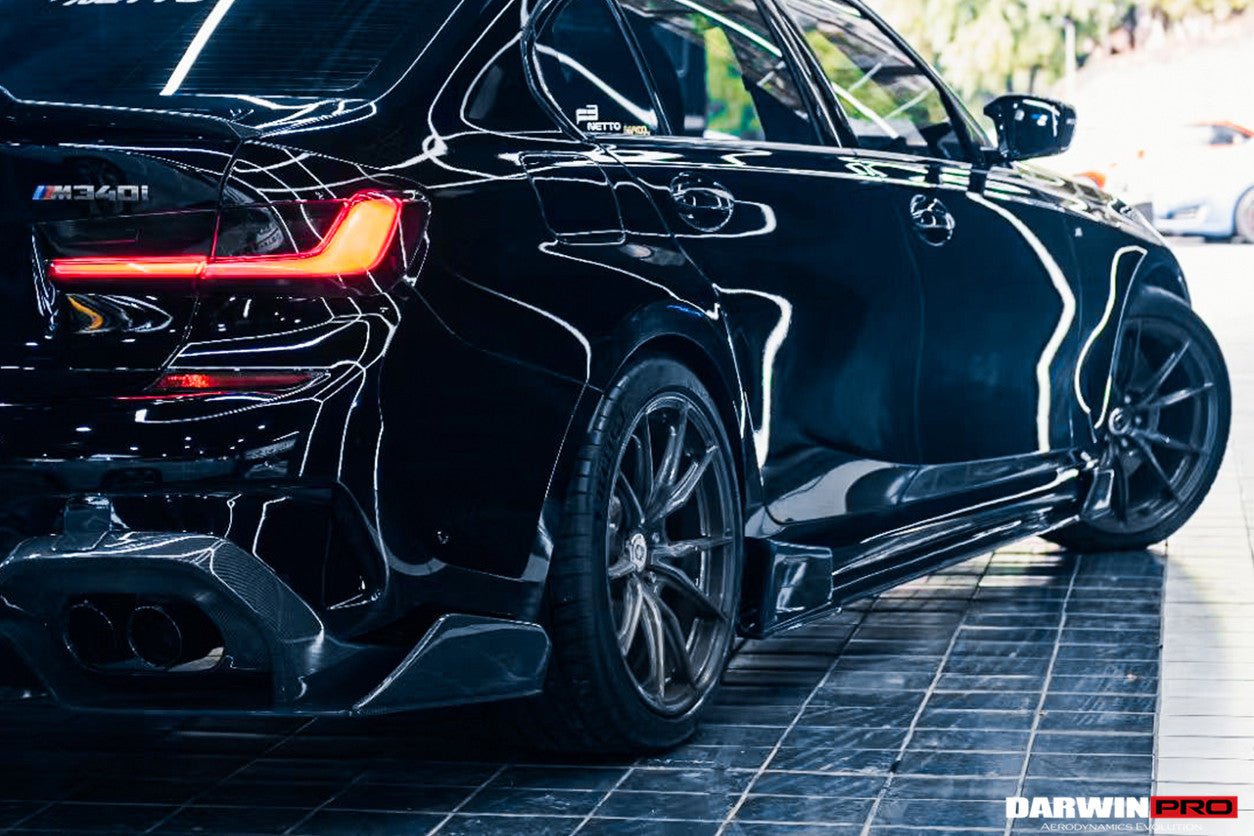 DARWINPRO - BMW 3 SERIES G20 2019-2022 BKSS STYLE CARBON FIBRE REAR DIFFUSER (QUAD EXHAUST) - Aero Carbon UK