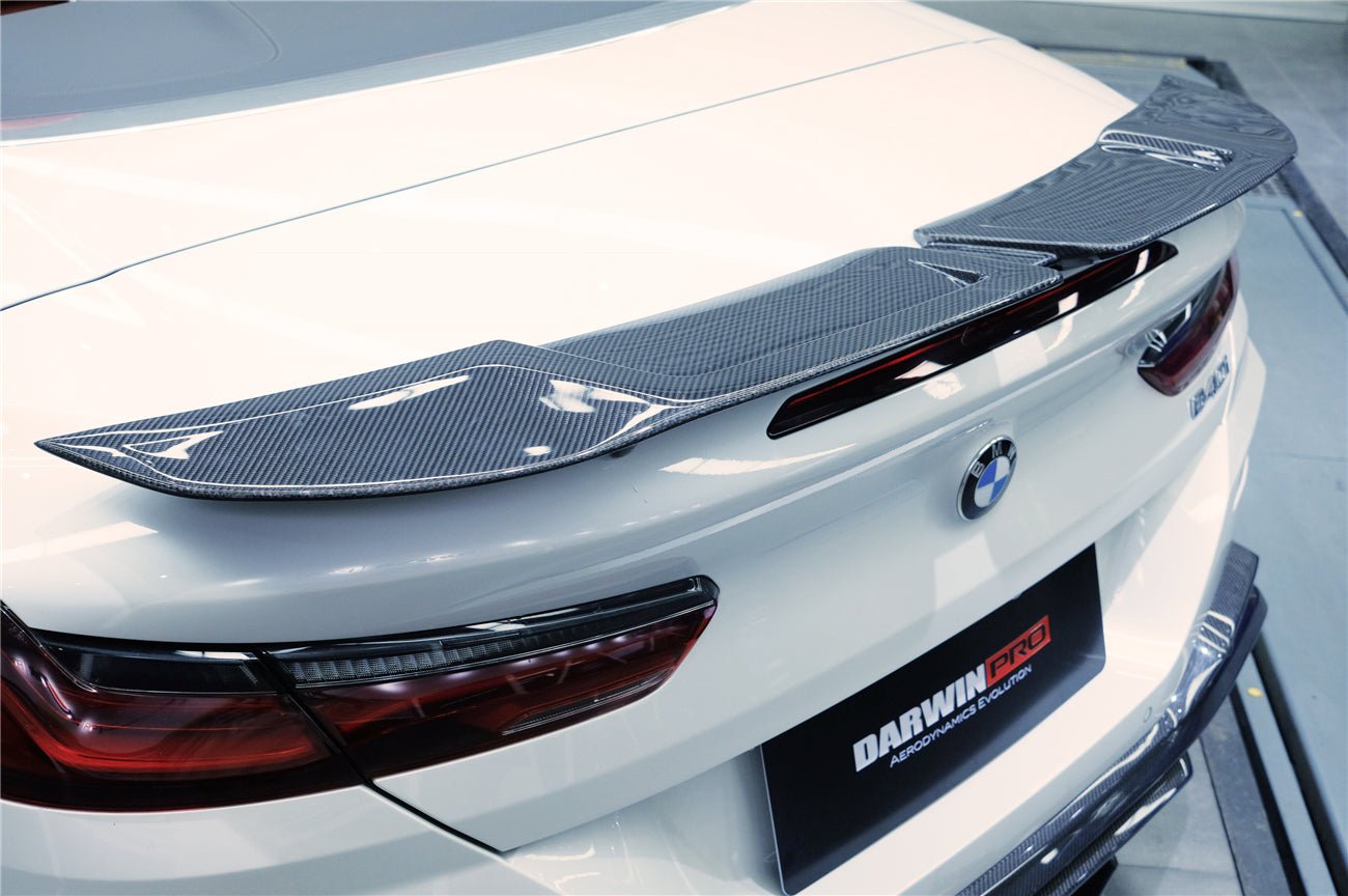 DARWINPRO - BMW 8 SERIES G14 CONVERTIBLE IMP PERFORMANCE CARBON FIBRE WING SPOILER - Aero Carbon UK