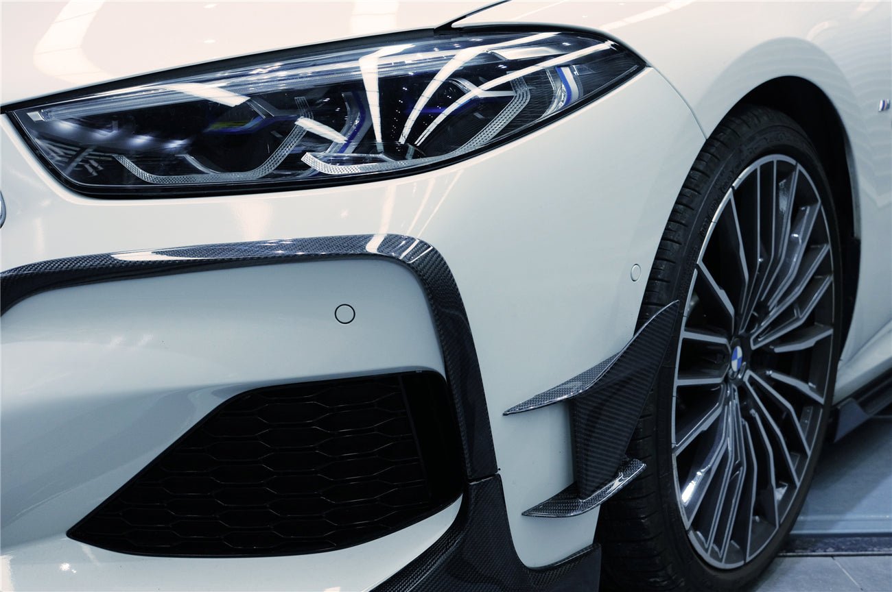 DARWINPRO - BMW 8 SERIES G14 /G15/G16 IMP PERFORMANCE CARBON FIBRE FRONT CANARDS - Aero Carbon UK