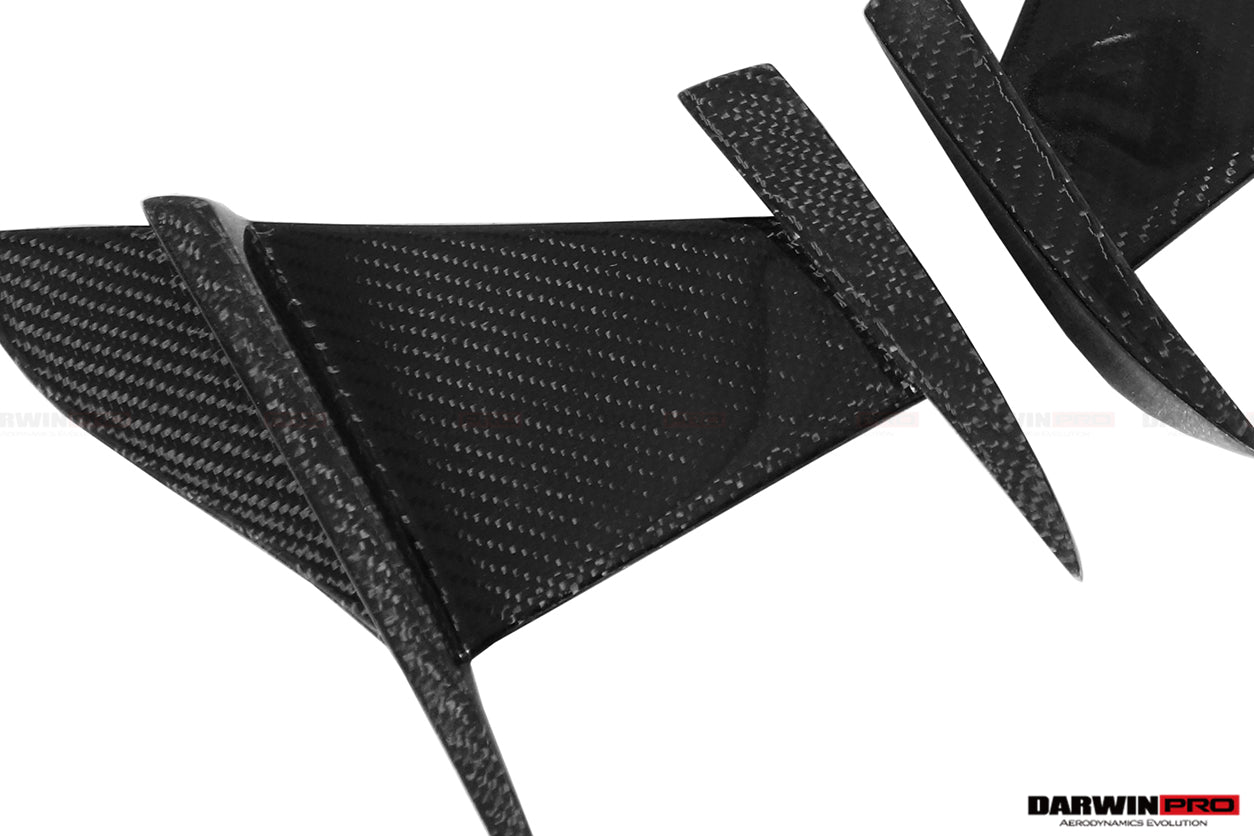 DARWINPRO - BMW 8 SERIES G14 /G15/G16 IMP PERFORMANCE CARBON FIBRE FRONT CANARDS - Aero Carbon UK