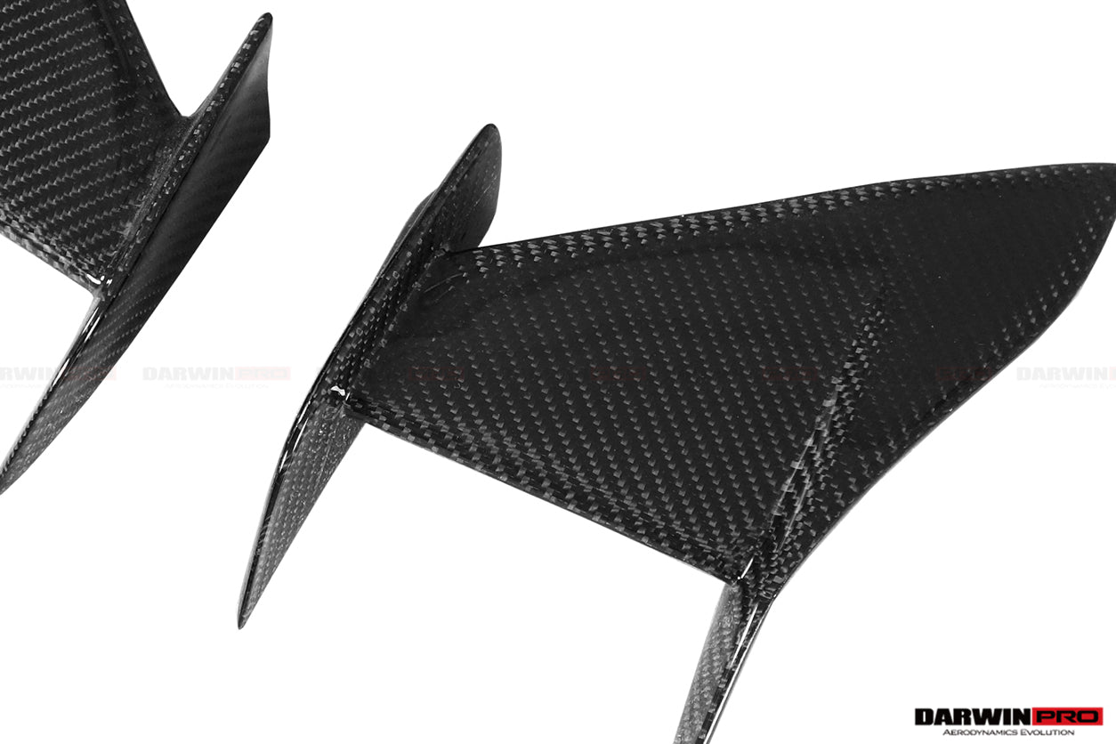 DARWINPRO - BMW 8 SERIES G14 /G15/G16 IMP PERFORMANCE CARBON FIBRE FRONT CANARDS - Aero Carbon UK