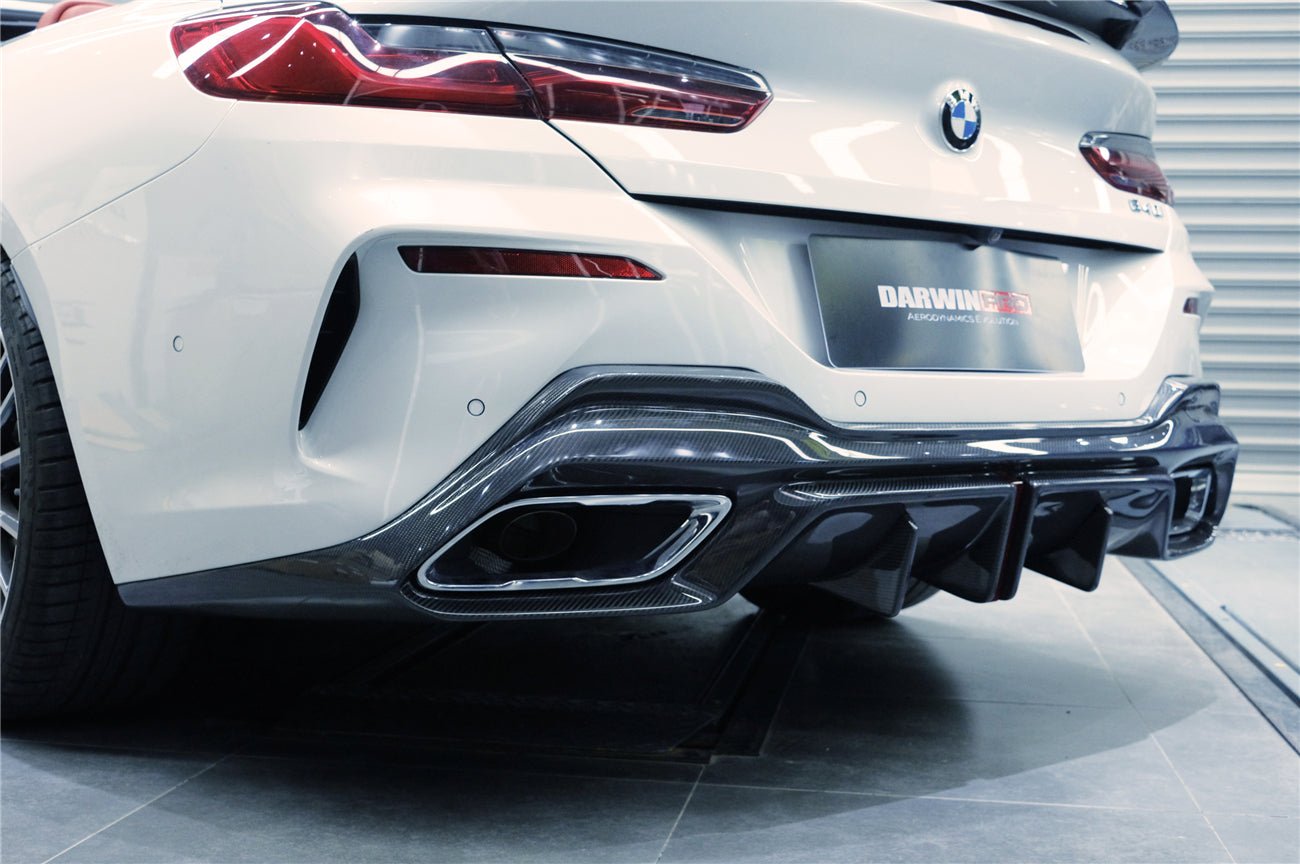 DARWINPRO - BMW 8 SERIES G14 /G15/G16 IMP PERFORMANCE CARBON FIBRE LED REAR DIFFUSER - Aero Carbon UK