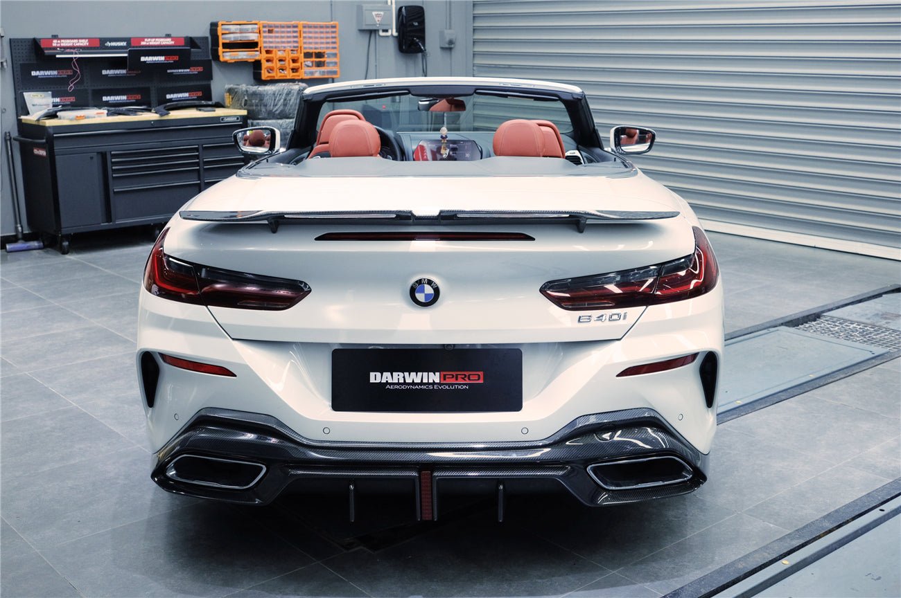 DARWINPRO - BMW 8 SERIES G14 /G15/G16 IMP PERFORMANCE CARBON FIBRE LED REAR DIFFUSER - Aero Carbon UK