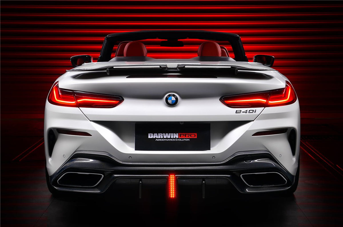 DARWINPRO - BMW 8 SERIES G14 /G15/G16 IMP PERFORMANCE CARBON FIBRE LED REAR DIFFUSER - Aero Carbon UK