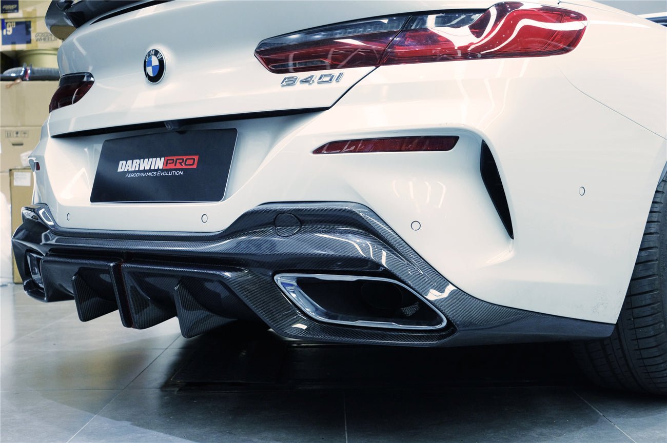 DARWINPRO - BMW 8 SERIES G14 /G15/G16 IMP PERFORMANCE CARBON FIBRE LED REAR DIFFUSER - Aero Carbon UK