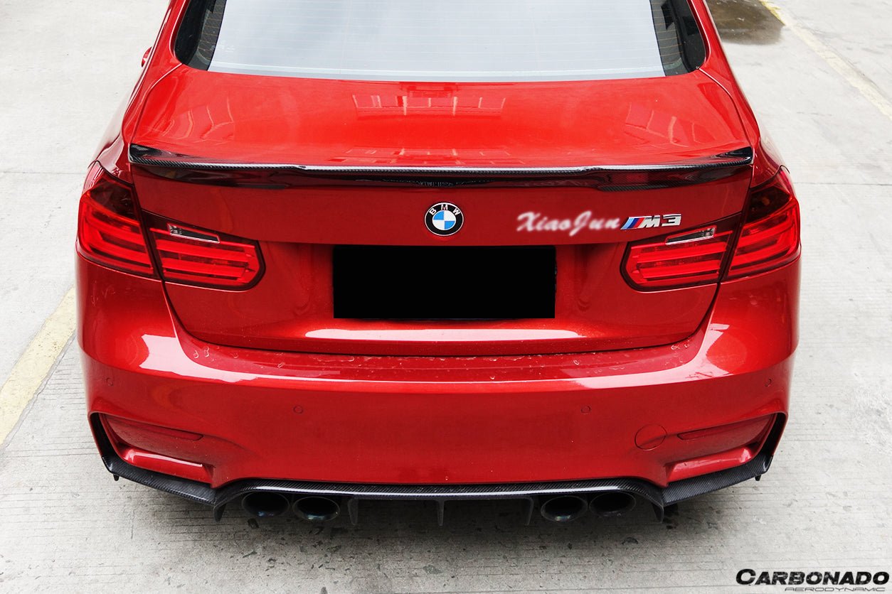 DARWINPRO - BMW M3 F80 / 3 SERIES F30 F35 2014-2020 VRS STYLE CARBON FIBRE TRUNK SPOILER - Aero Carbon UK