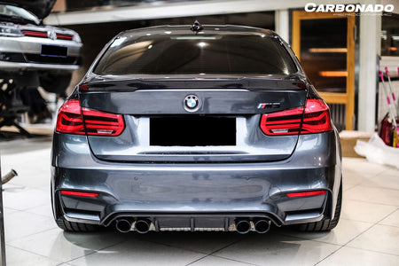 DARWINPRO - BMW M3 F80 / 3 SERIES F30 F35 2014-2020 VRS STYLE CARBON FIBRE TRUNK SPOILER - Aero Carbon UK