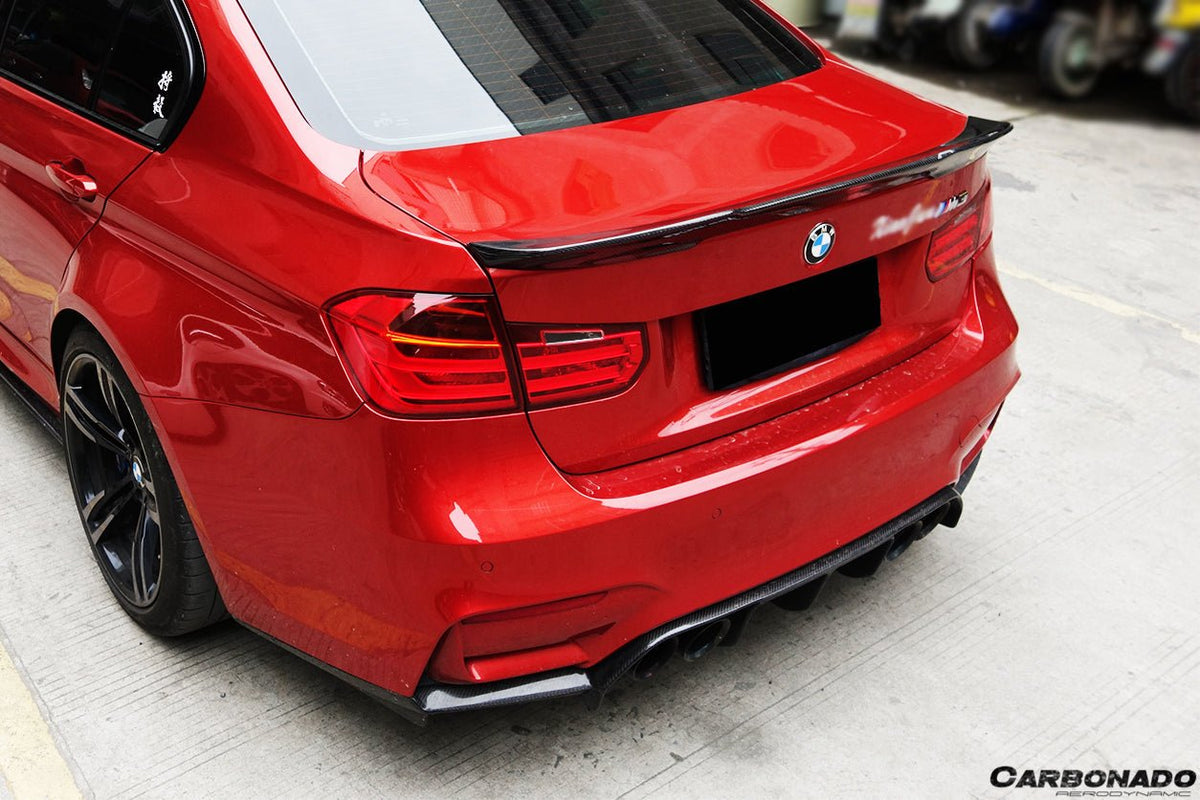 DARWINPRO - BMW M3 F80 / 3 SERIES F30 F35 2014-2020 VRS STYLE CARBON FIBRE TRUNK SPOILER - Aero Carbon UK