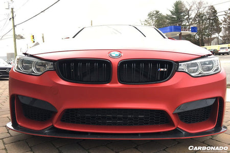 DARWINPRO - BMW M3 F80 / M4 F82 2014-2020 3D STYLE CARBON FIBRE FRONT LIP - Aero Carbon UK