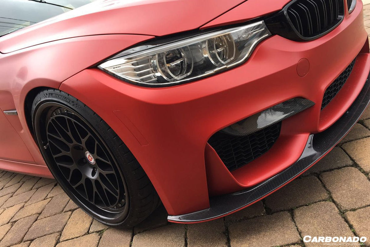 DARWINPRO - BMW M3 F80 / M4 F82 2014-2020 3D STYLE CARBON FIBRE FRONT LIP - Aero Carbon UK