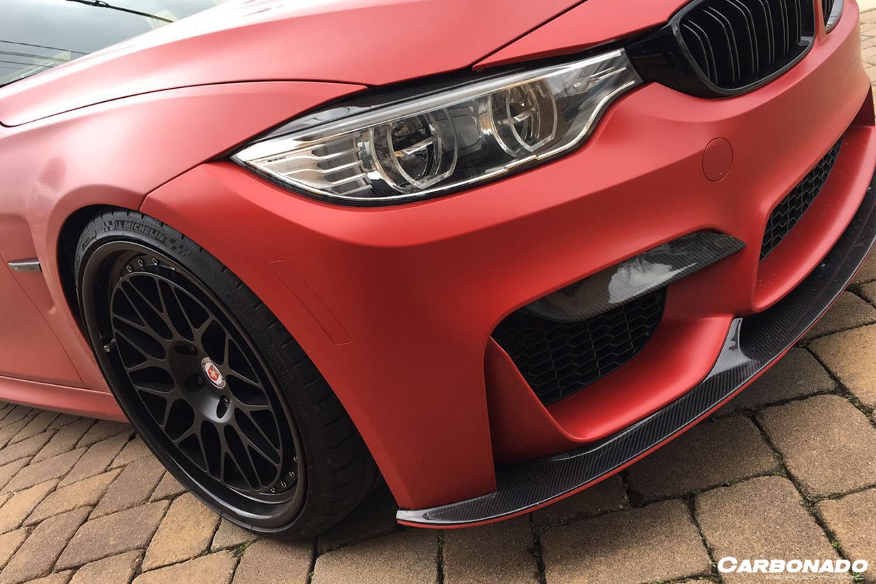 DARWINPRO - BMW M3 F80 / M4 F82 2014-2020 3D STYLE CARBON FIBRE FRONT LIP - Aero Carbon UK