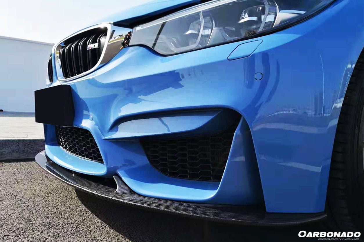 DARWINPRO - BMW M3 F80 / M4 F82 2014-2020 3D STYLE CARBON FIBRE FRONT LIP - Aero Carbon UK