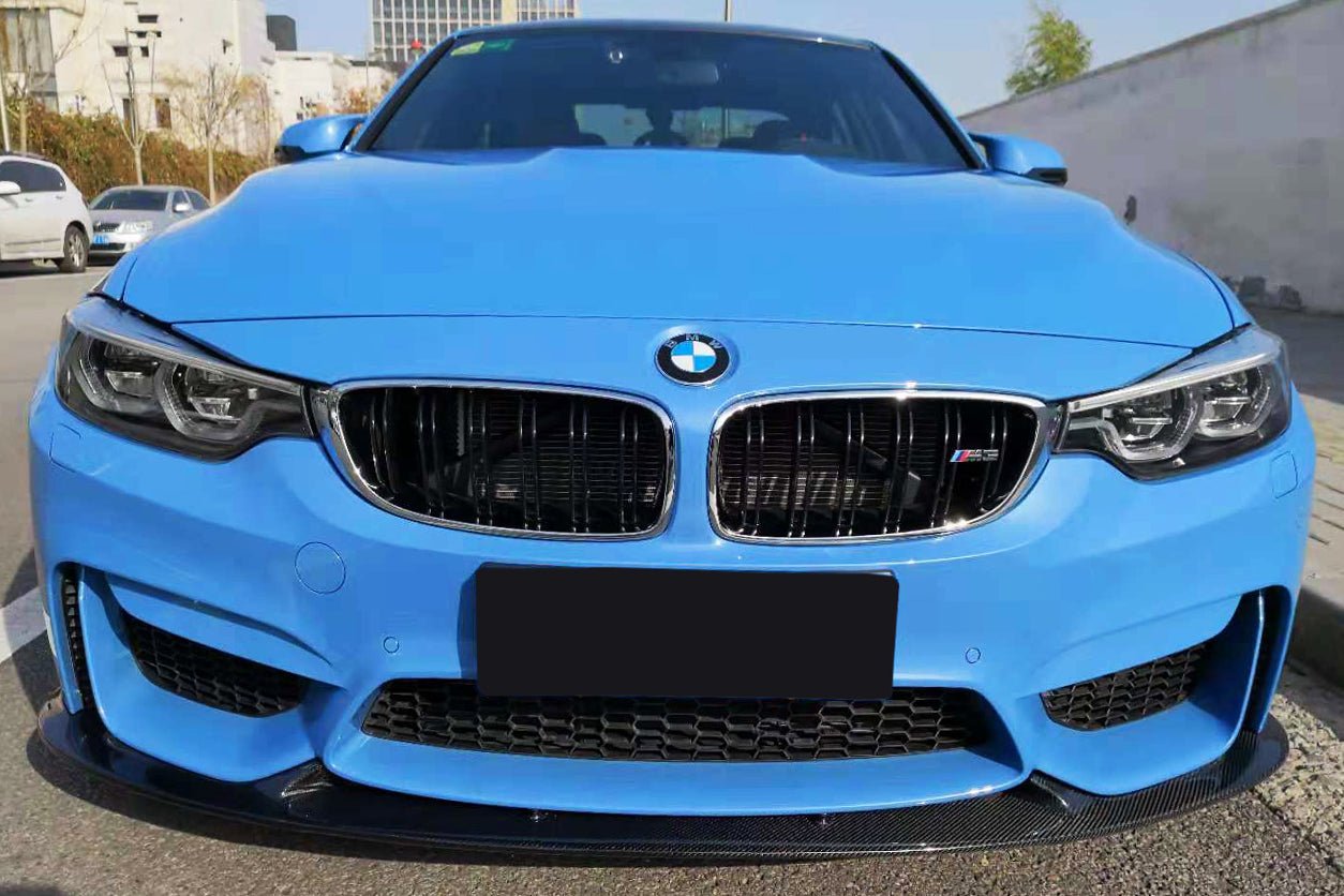 DARWINPRO - BMW M3 F80 / M4 F82 2014-2020 3D STYLE CARBON FIBRE FRONT LIP - Aero Carbon UK