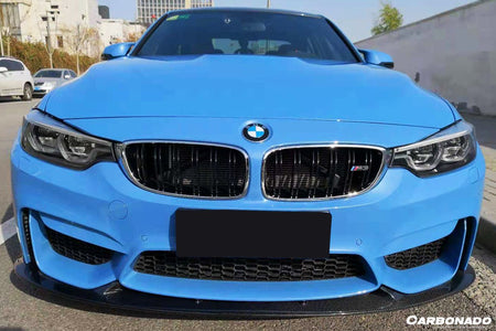 DARWINPRO - BMW M3 F80 / M4 F82 2014-2020 3D STYLE CARBON FIBRE FRONT LIP - Aero Carbon UK