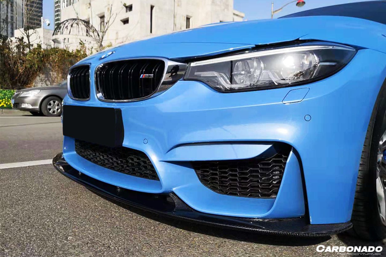 DARWINPRO - BMW M3 F80 / M4 F82 2014-2020 3D STYLE CARBON FIBRE FRONT LIP - Aero Carbon UK