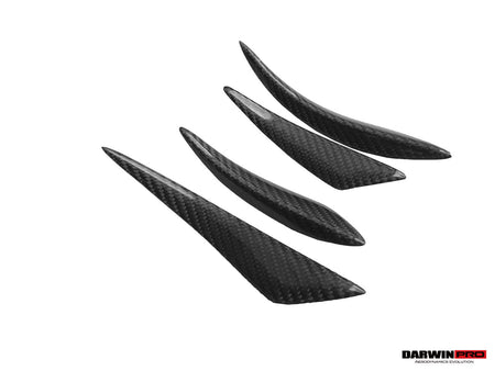 DARWINPRO - BMW M3 F80 / M4 F82 2014-2020 BKSS STYLE CARBON FIBRE CANARDS - Aero Carbon UK