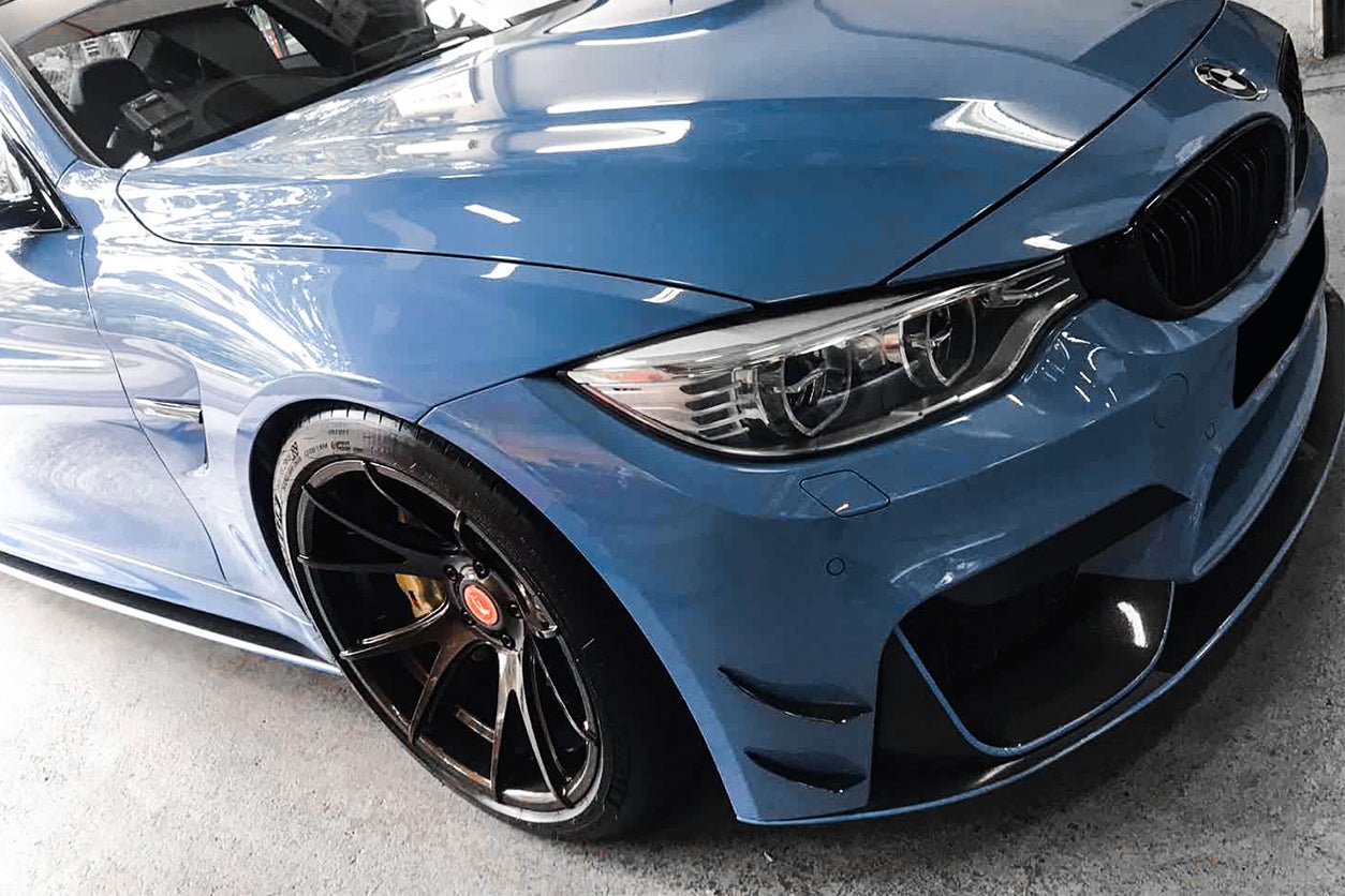 DARWINPRO - BMW M3 F80 / M4 F82 2014-2020 BKSS STYLE CARBON FIBRE CANARDS - Aero Carbon UK