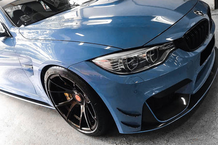 DARWINPRO - BMW M3 F80 / M4 F82 2014-2020 BKSS STYLE CARBON FIBRE CANARDS - Aero Carbon UK