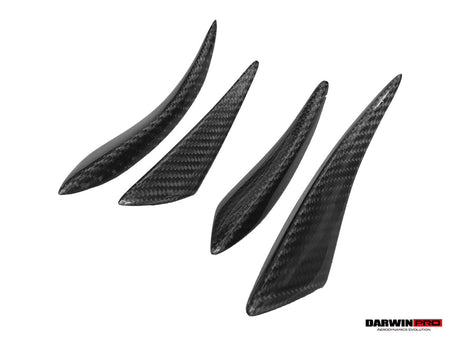 DARWINPRO - BMW M3 F80 / M4 F82 2014-2020 BKSS STYLE CARBON FIBRE CANARDS - Aero Carbon UK