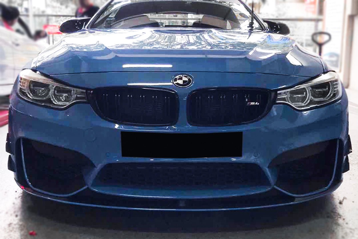 DARWINPRO - BMW M3 F80 / M4 F82 2014-2020 BKSS STYLE CARBON FIBRE CANARDS - Aero Carbon UK