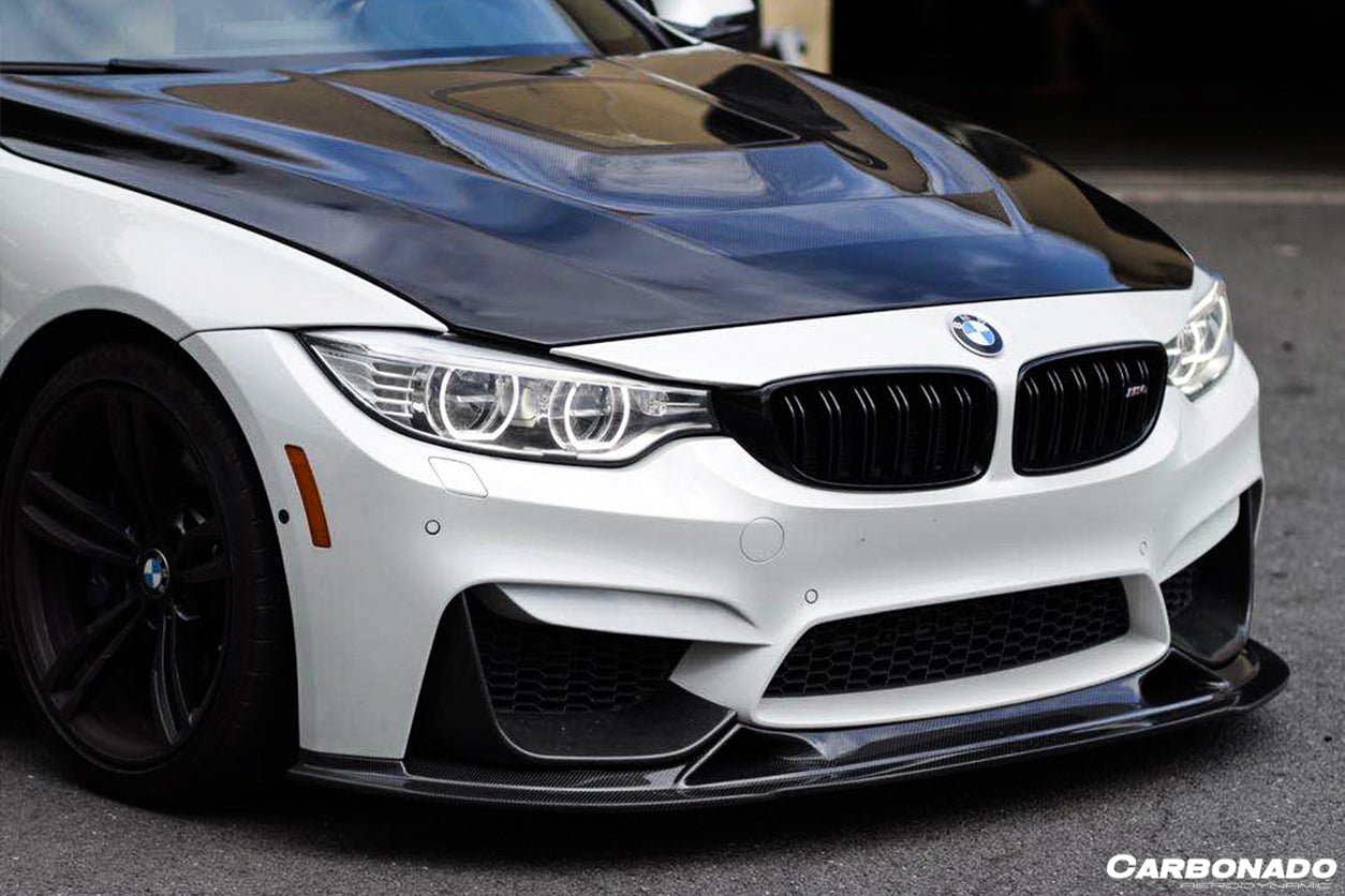 DARWINPRO - BMW M3 F80 / M4 F82 2014-2020 BS STYLE CARBON FIBRE FRONT LIP - Aero Carbon UK