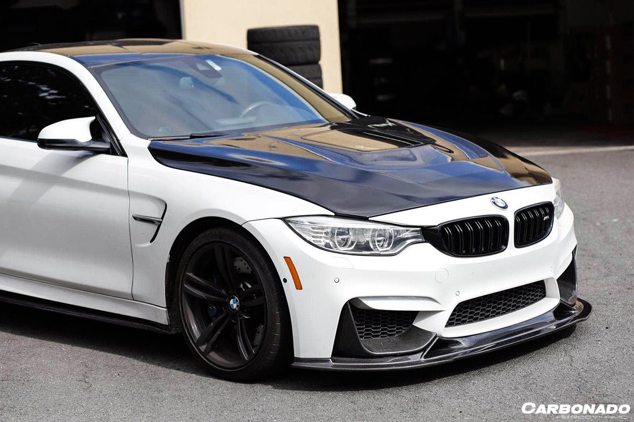 DARWINPRO - BMW M3 F80 / M4 F82 2014-2020 BS STYLE CARBON FIBRE FRONT LIP - Aero Carbon UK