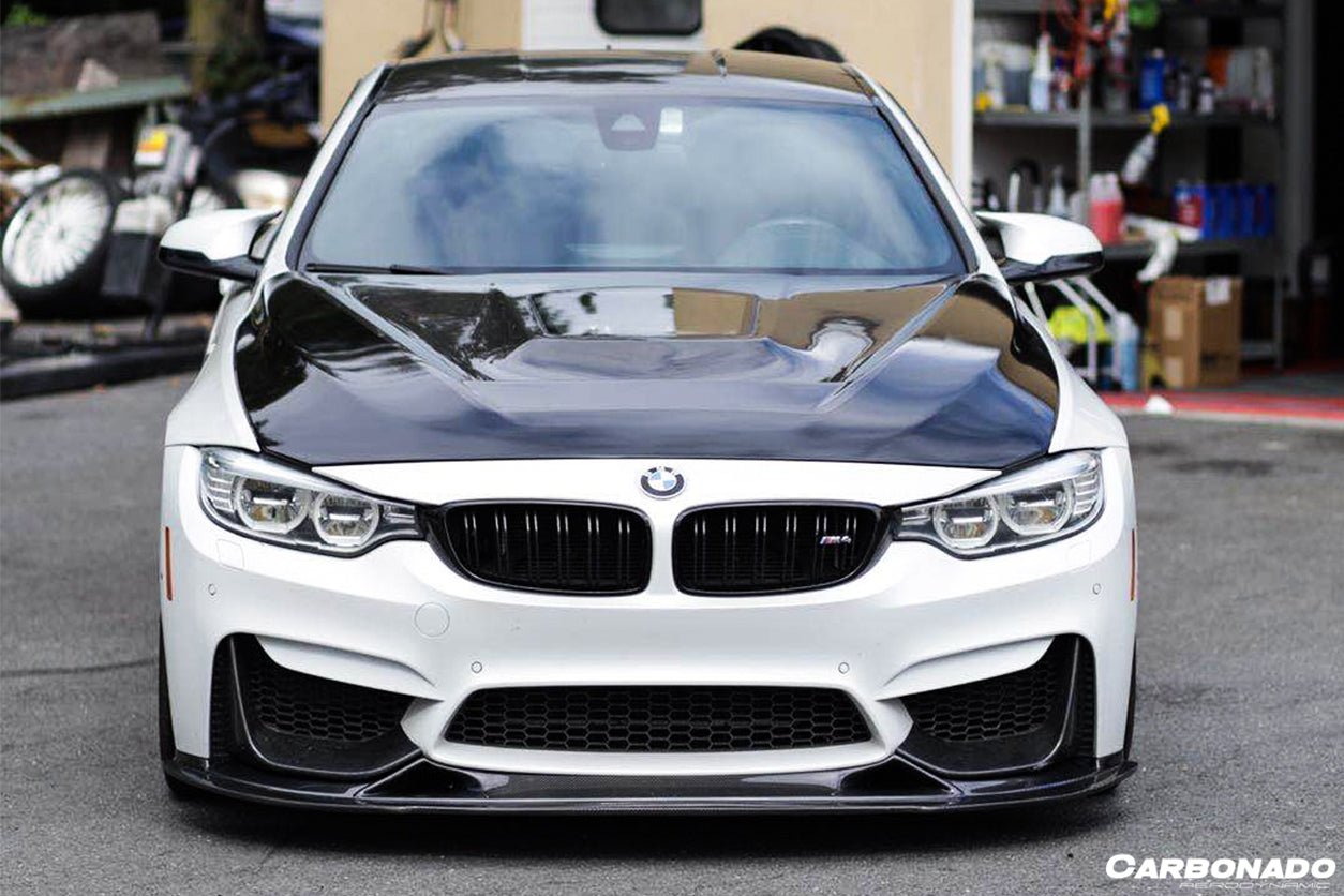 DARWINPRO - BMW M3 F80 / M4 F82 2014-2020 BS STYLE CARBON FIBRE FRONT LIP - Aero Carbon UK