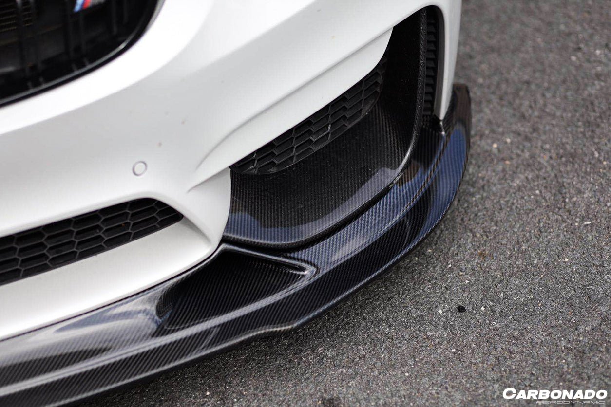 DARWINPRO - BMW M3 F80 / M4 F82 2014-2020 BS STYLE CARBON FIBRE FRONT LIP - Aero Carbon UK