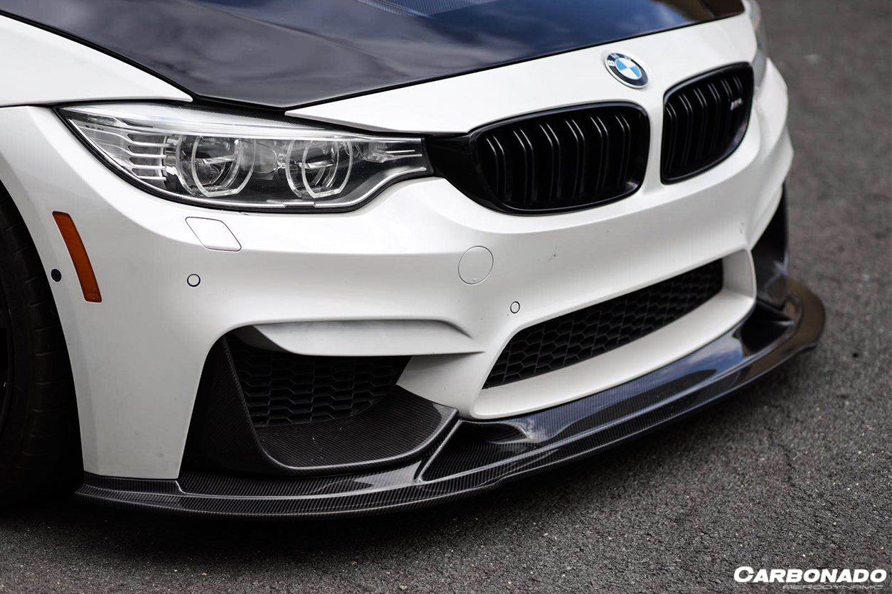 DARWINPRO - BMW M3 F80 / M4 F82 2014-2020 BS STYLE CARBON FIBRE FRONT LIP - Aero Carbon UK