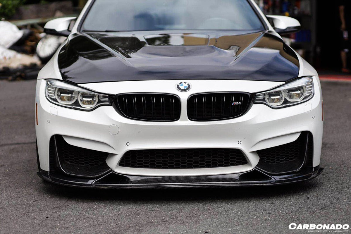 DARWINPRO - BMW M3 F80 / M4 F82 2014-2020 BS STYLE CARBON FIBRE FRONT LIP - Aero Carbon UK