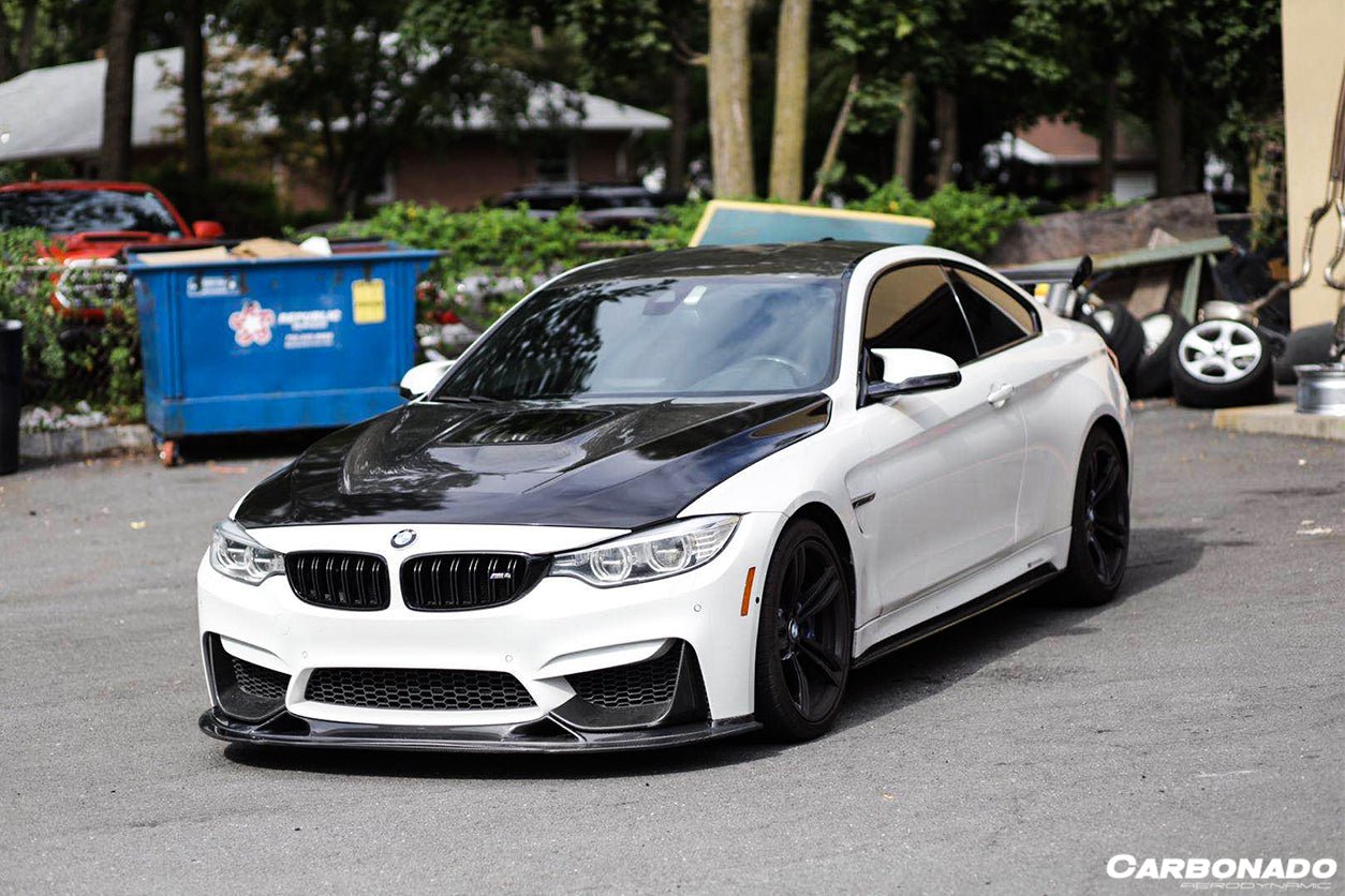 DARWINPRO - BMW M3 F80 / M4 F82 2014-2020 BS STYLE CARBON FIBRE FRONT LIP - Aero Carbon UK