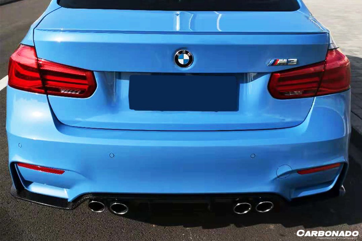 DARWINPRO - BMW M3 F80 / M4 F82 2014-2020 D3 STYLE CARBON FIBRE REAR DIFFUSER - Aero Carbon UK
