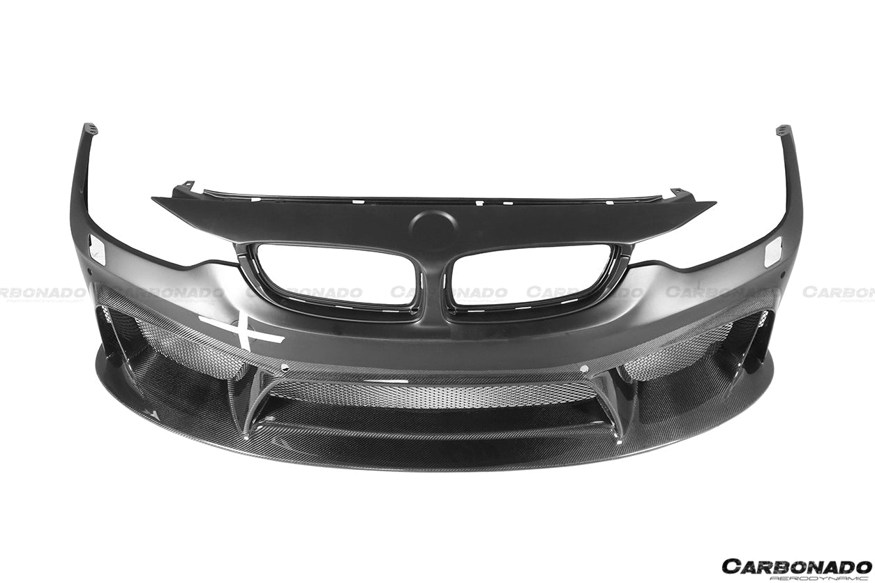DARWINPRO - BMW M3 F80 / M4 F82 2014-2020 D3 STYLE FRONT BUMPER - Aero Carbon UK