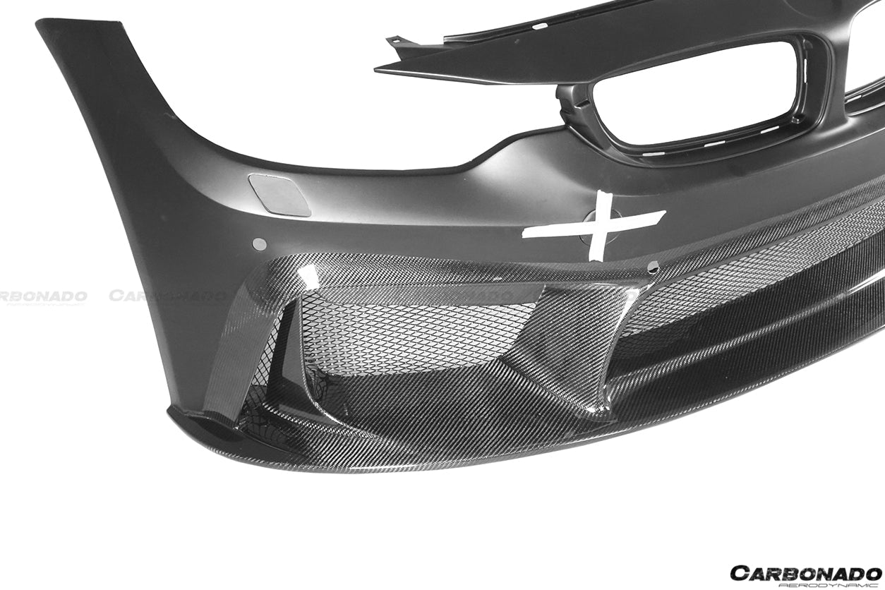 DARWINPRO - BMW M3 F80 / M4 F82 2014-2020 D3 STYLE FRONT BUMPER - Aero Carbon UK