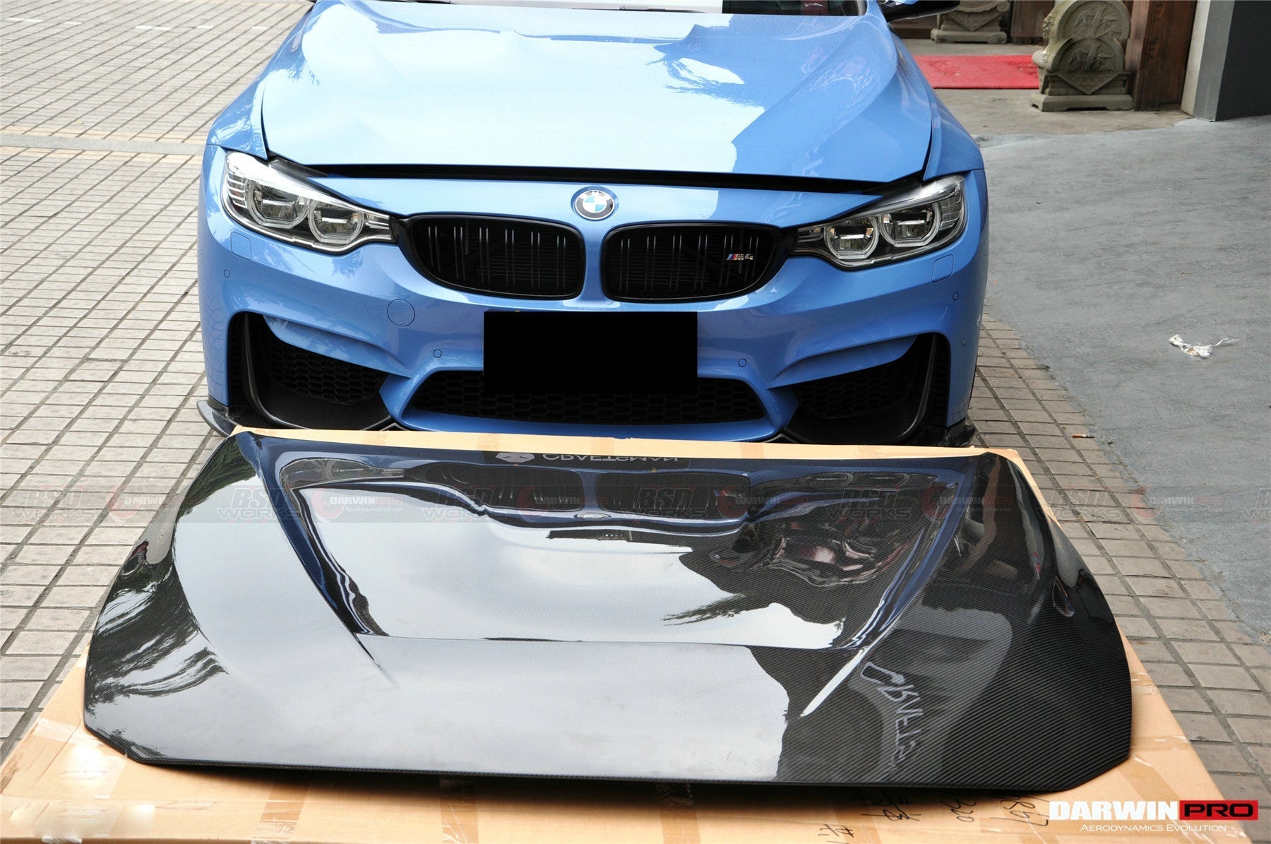 DARWINPRO - BMW M3 F80 / M4 F82 2014-2020 GTS STYLE CARBON FIBRE HOOD BONNET - Aero Carbon UK