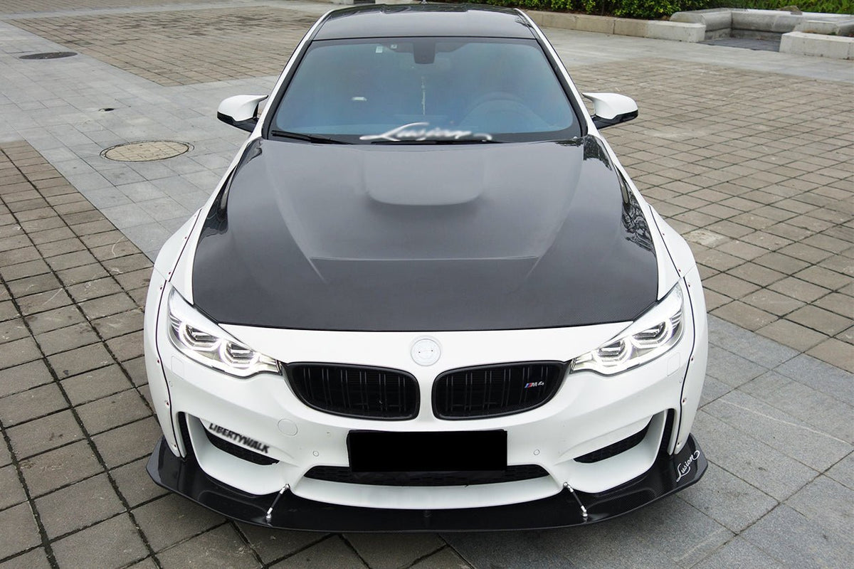 DARWINPRO - BMW M3 F80 / M4 F82 2014-2020 GTS STYLE CARBON FIBRE HOOD BONNET - Aero Carbon UK