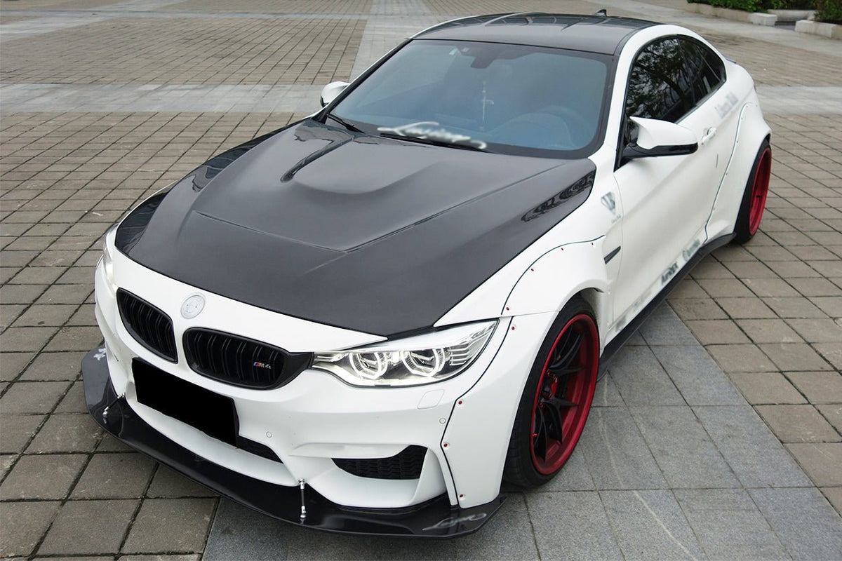 DARWINPRO - BMW M3 F80 / M4 F82 2014-2020 GTS STYLE CARBON FIBRE HOOD BONNET - Aero Carbon UK